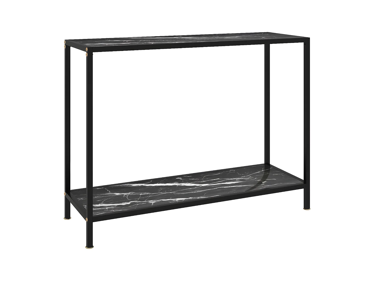 Table console Noir 100x35x75 cm Verre trempé GHR90445