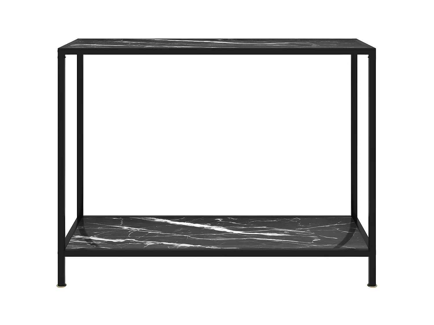 Konsolentisch,Flurtisch Schwarz 100x35x75 cm Hartglas -gkd492303