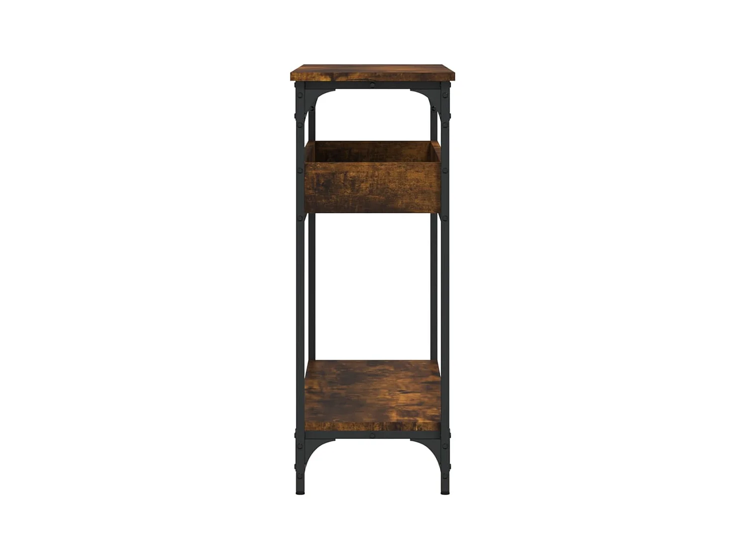 Konsolentisch,Flurtisch mit Ablage Räuchereiche 100x29x75cm Holzwerkstoff -gkd588894