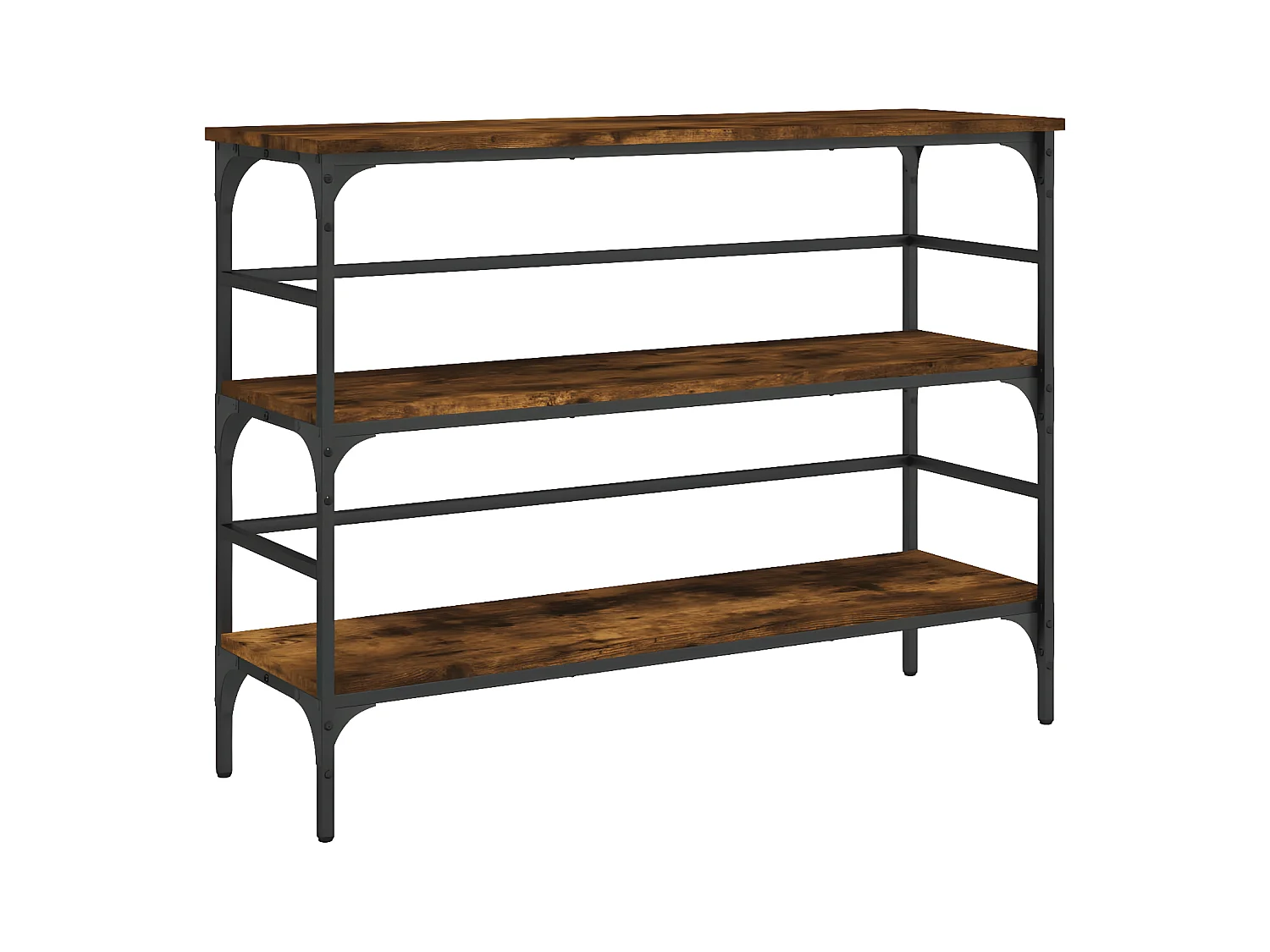 Konsolentisch,Flurtisch Räuchereiche 100x32x75 cm Holzwerkstoff -gkd873371