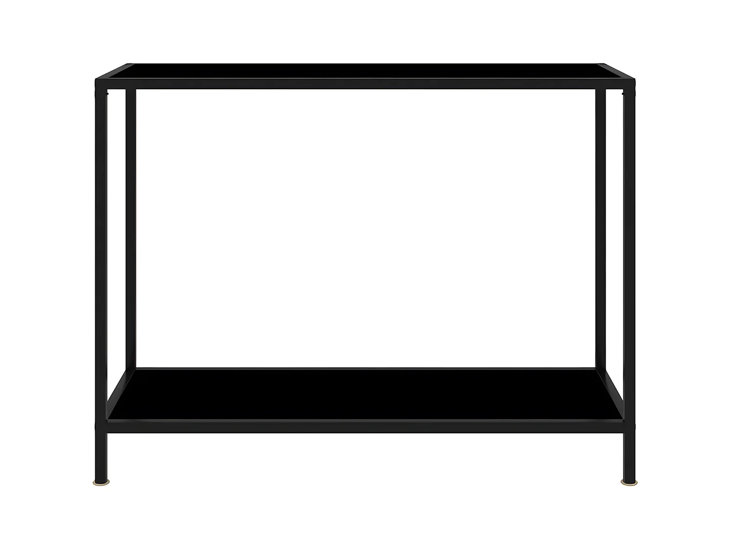 Konsolentisch,Flurtisch Schwarz 100x35x75 cm Hartglas -gkd236987