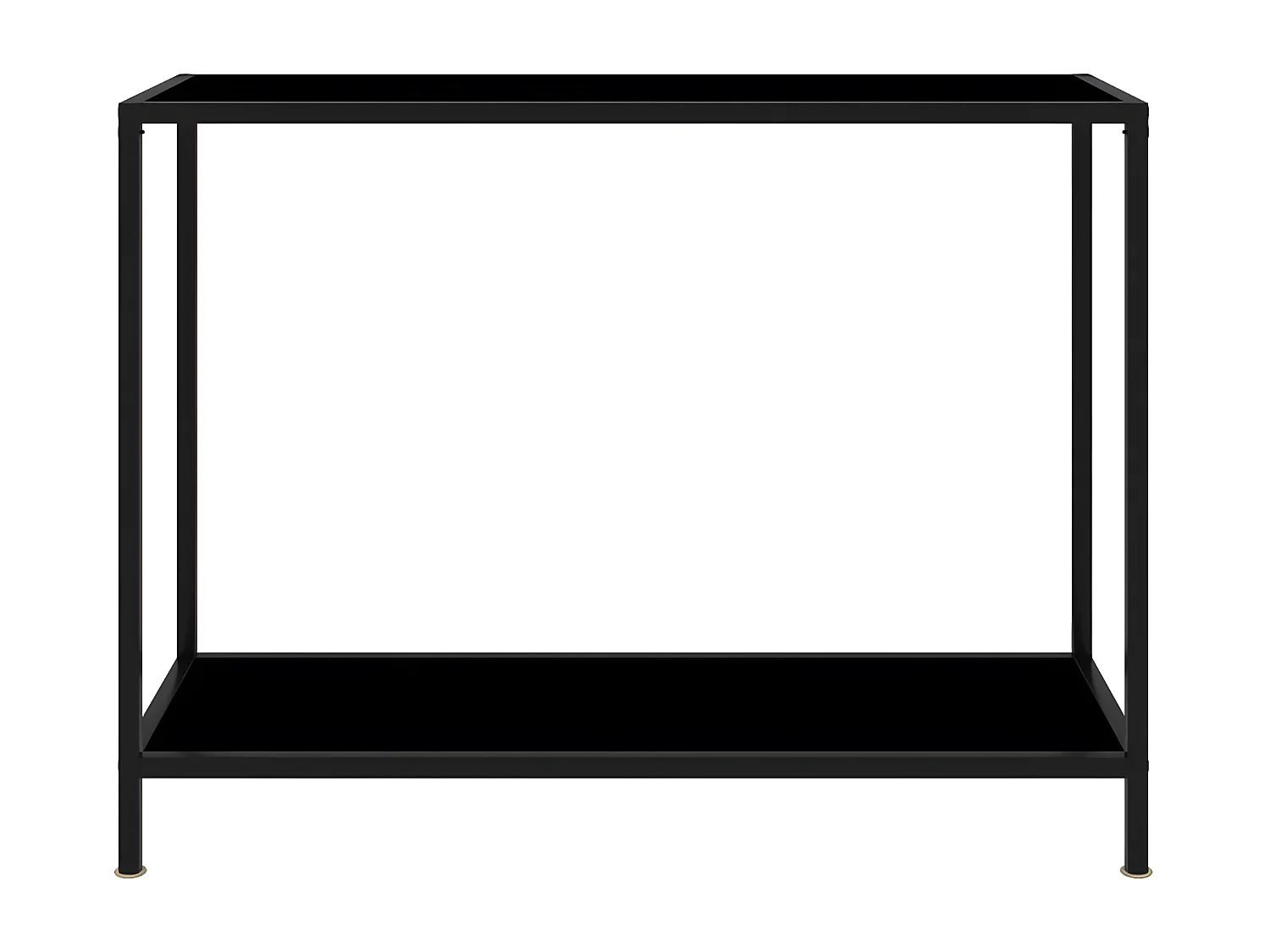 Konsolentisch,Flurtisch Schwarz 100x35x75 cm Hartglas -gkd236987