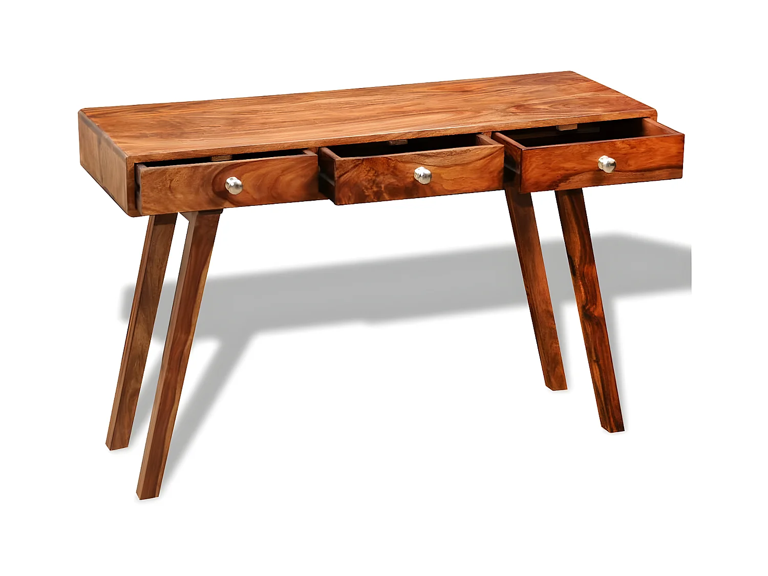 Table console avec 3 tiroirs 76 cm Bois massif de Sesham GHR61833