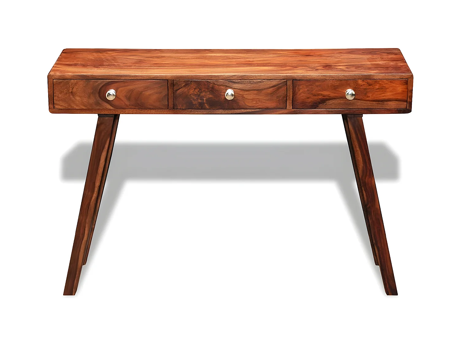 Table console avec 3 tiroirs 76 cm Bois massif de Sesham GHR61833