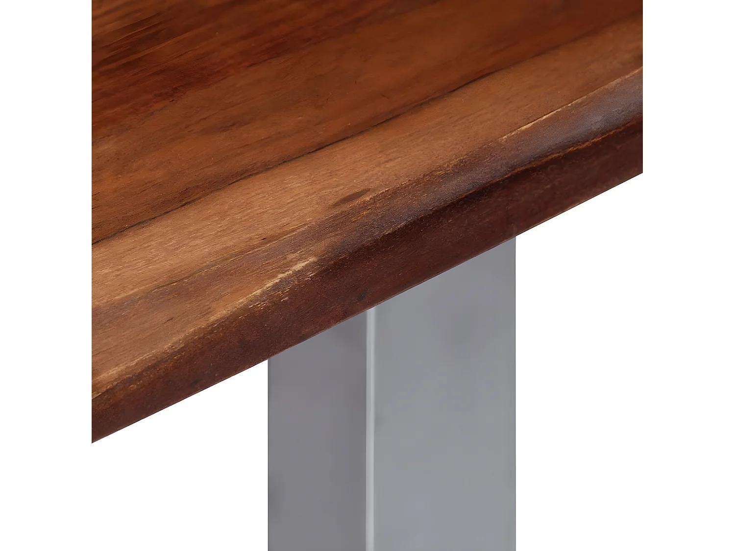 Table console 115 x 35 x 76 cm Bois d'acacia massif et fer GHR68133