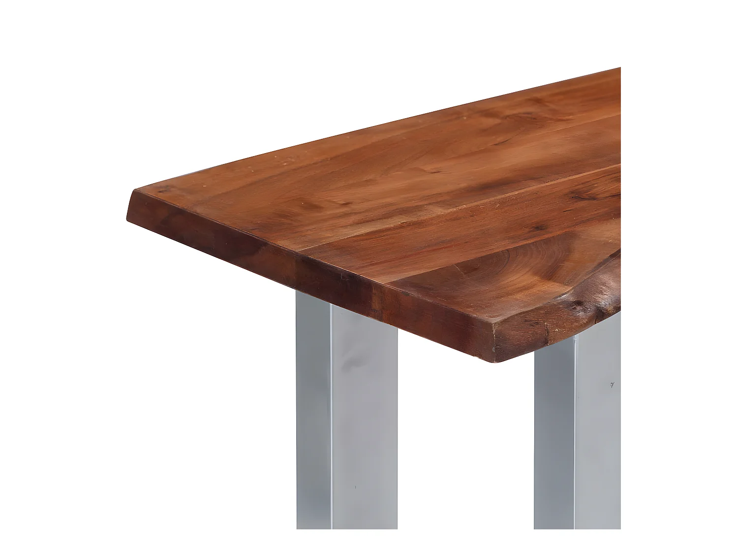 Wandtafel 115x35x76 cm massief acaciahout en ijzer NL824597