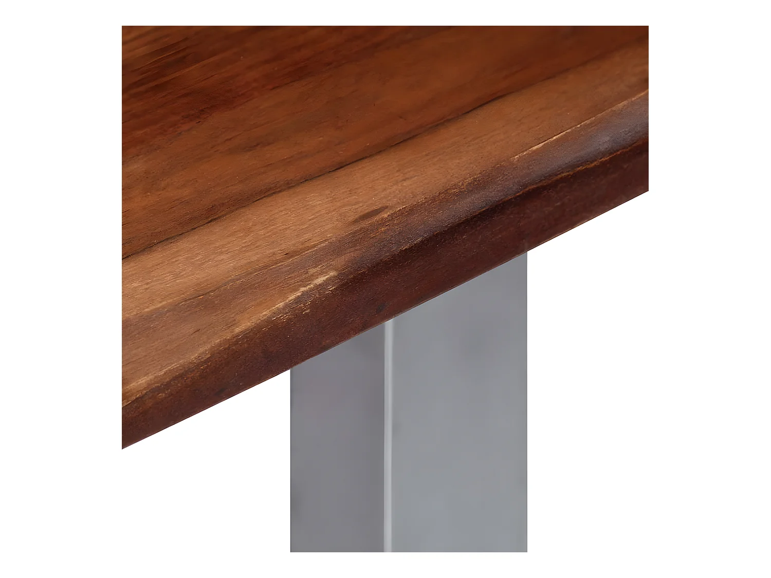 Wandtafel 115x35x76 cm massief acaciahout en ijzer NL824597