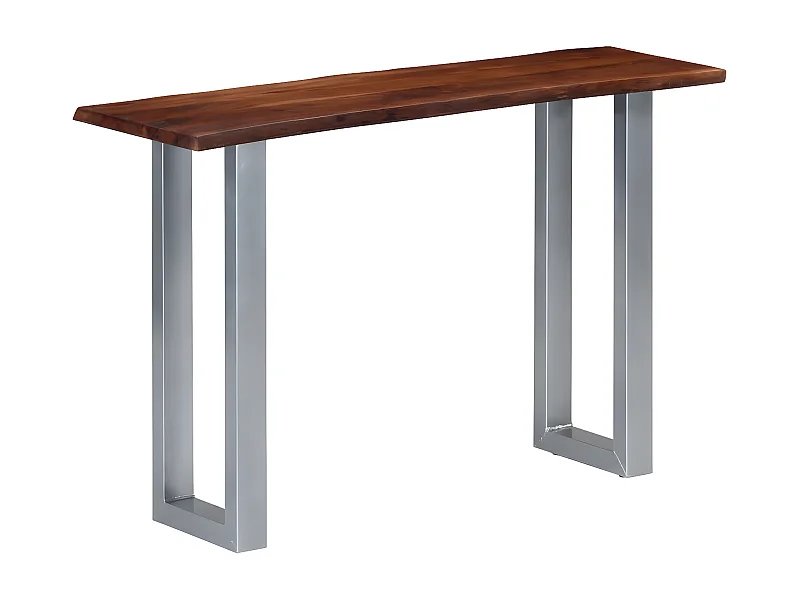Table console 115 x 35 x 76 cm Bois d'acacia massif et fer GHR68133