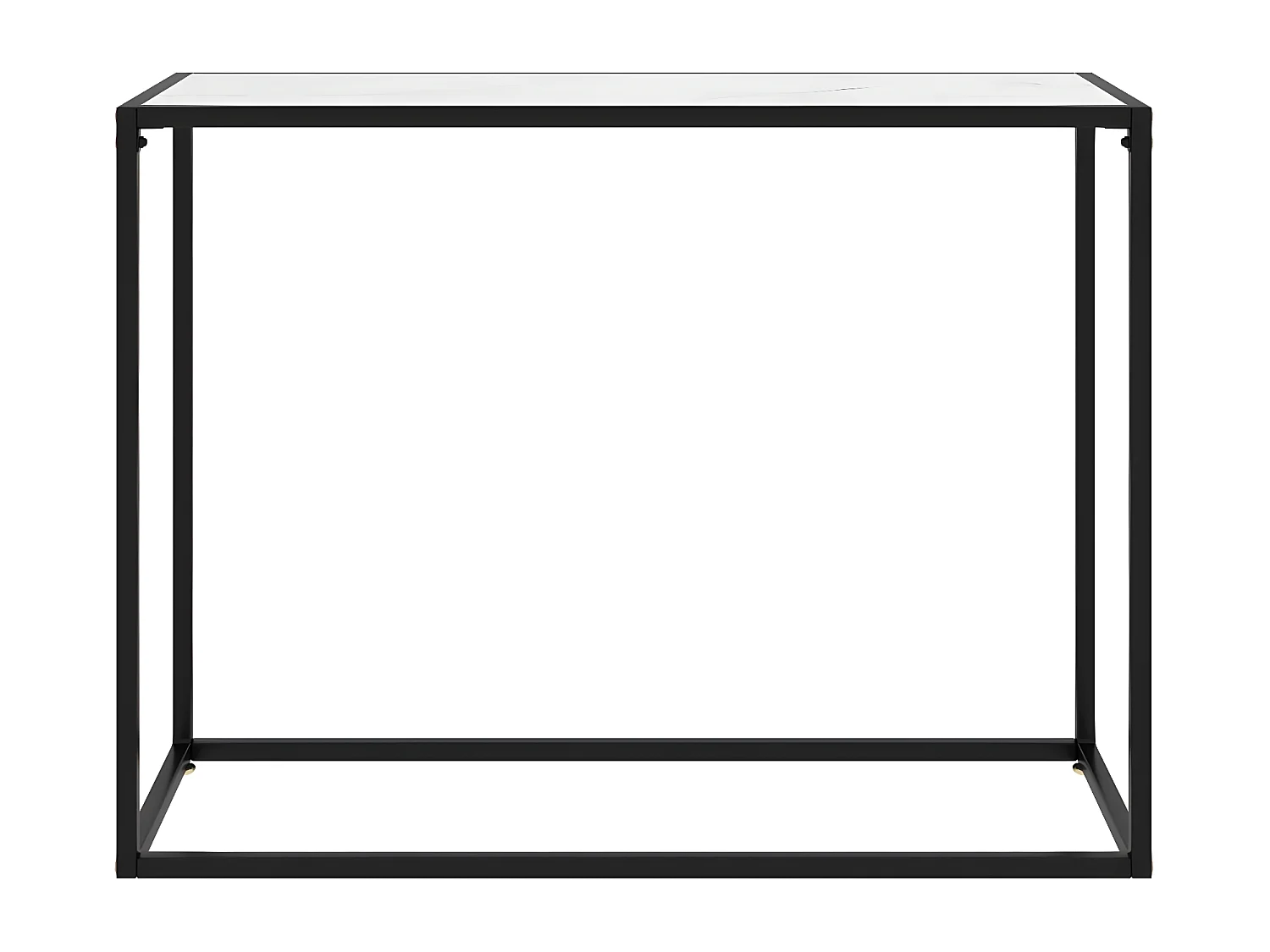 Table console Blanc 100x35x75 cm Verre trempé GHR38976