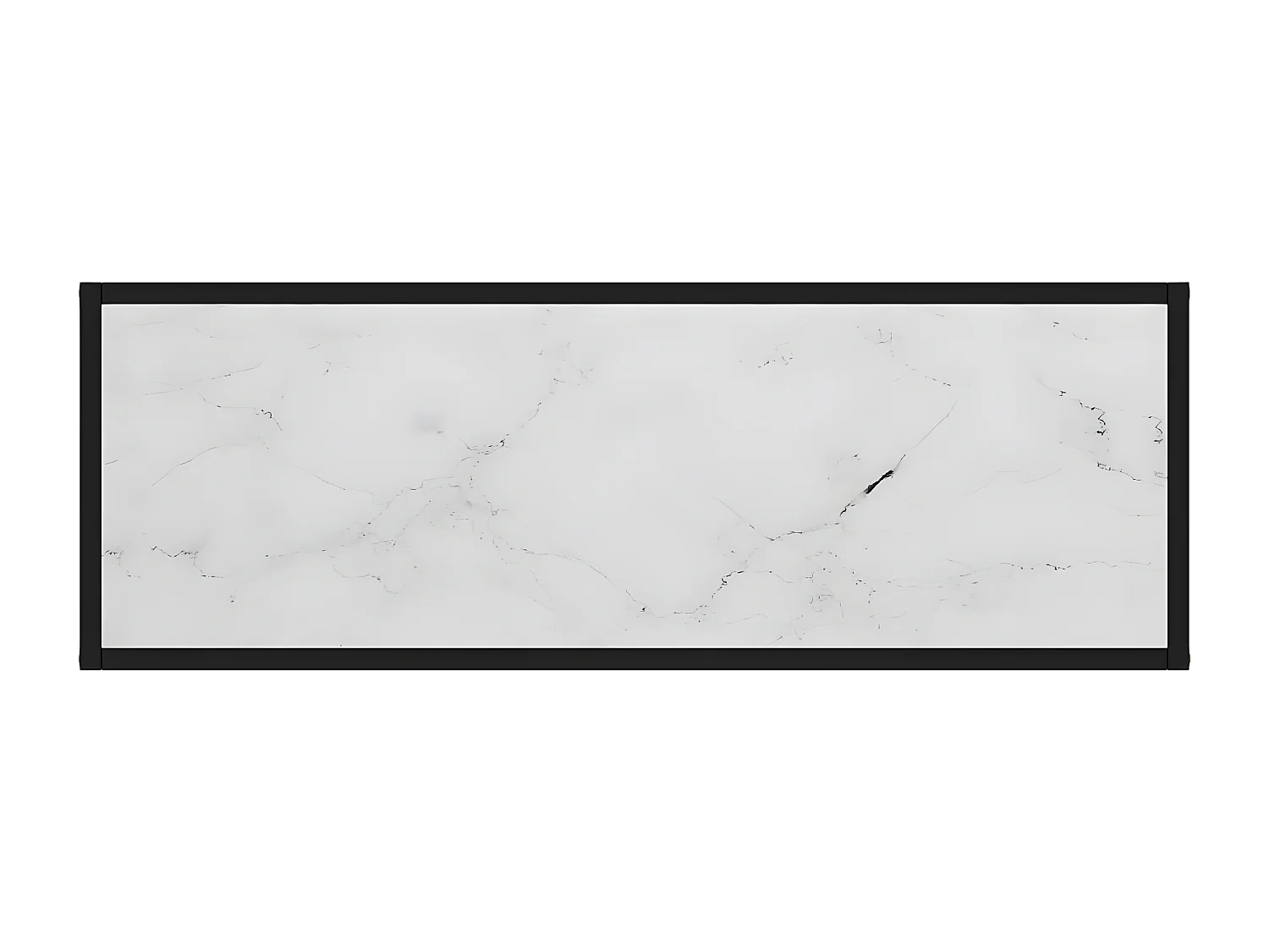 Table console Blanc 100x35x75 cm Verre trempé GHR38976