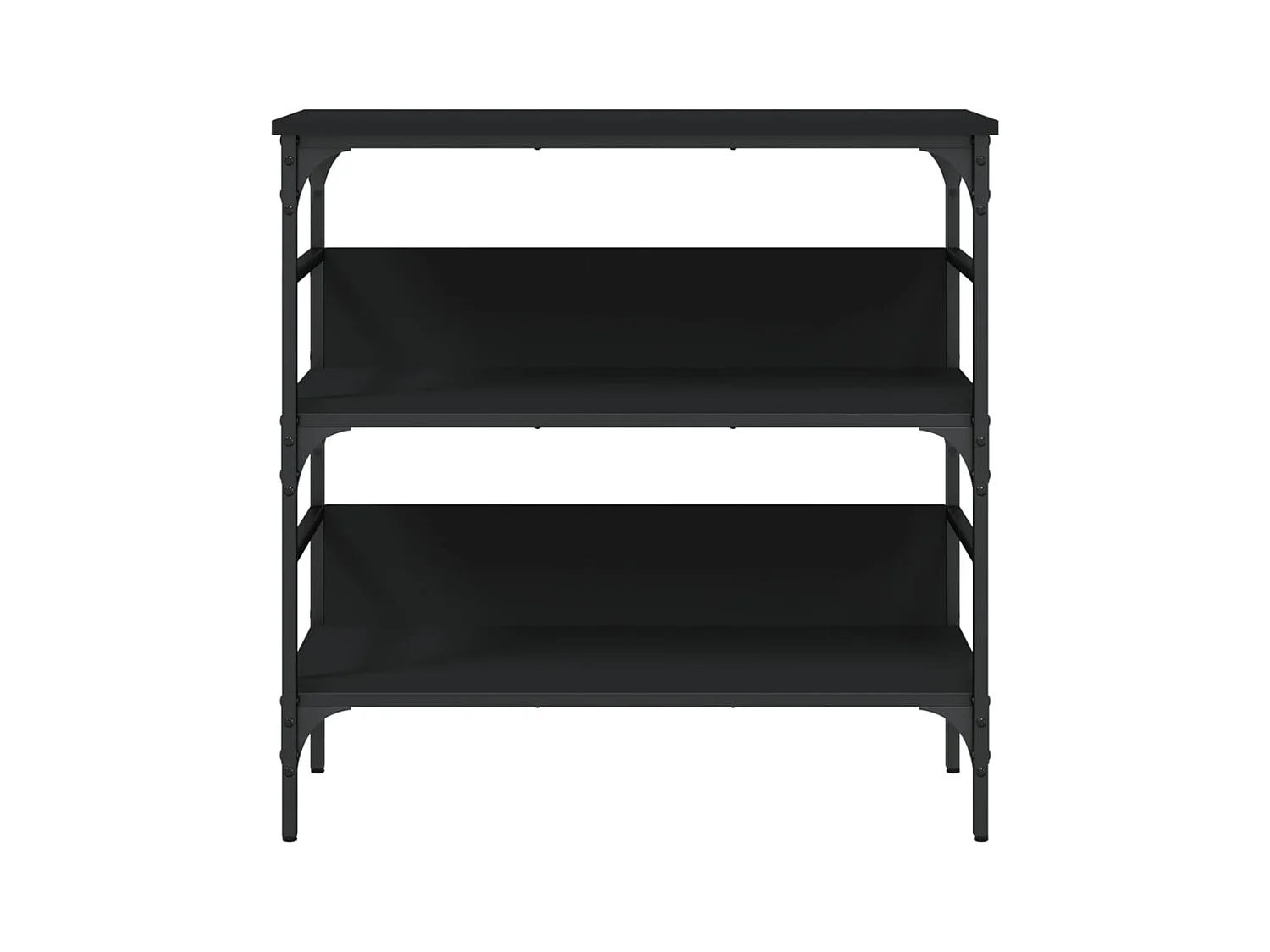 Konsolentisch,Flurtisch Schwarz 75x32x75 cm Holzwerkstoff -gkd961680