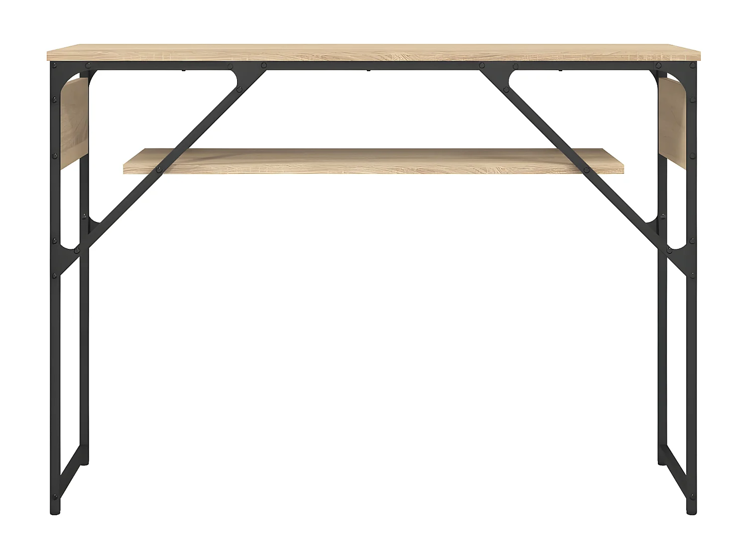 Table console avec étagère chêne sonoma 105x30x75 cm GHR34111