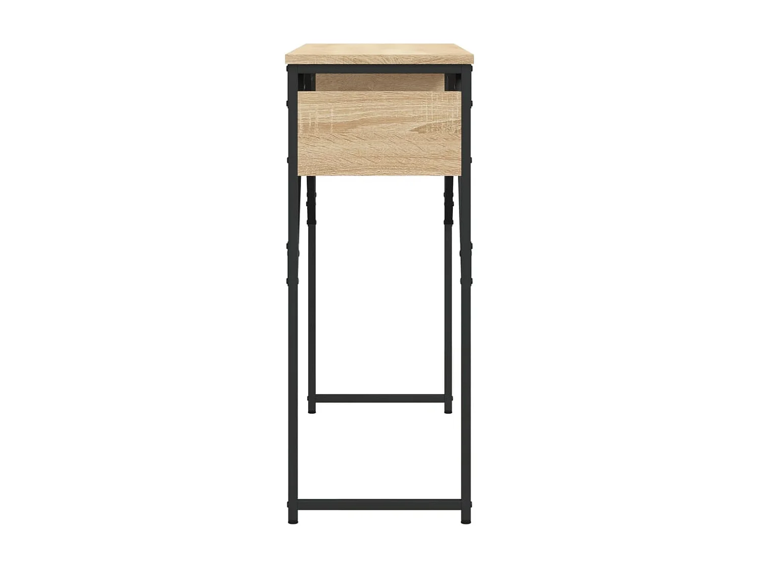 Table console avec étagère chêne sonoma 105x30x75 cm GHR34111