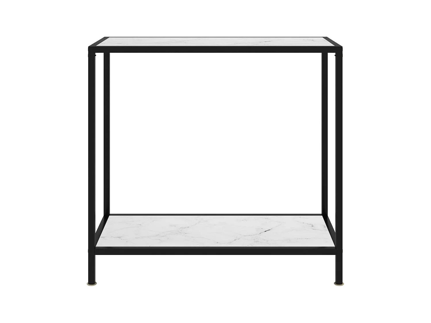 Konsolentisch,Flurtisch Weiß 80x35x75 cm Hartglas -gkd533711