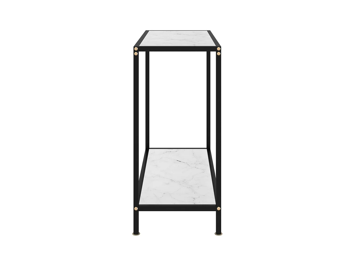 Konsolentisch,Flurtisch Weiß 80x35x75 cm Hartglas -gkd533711