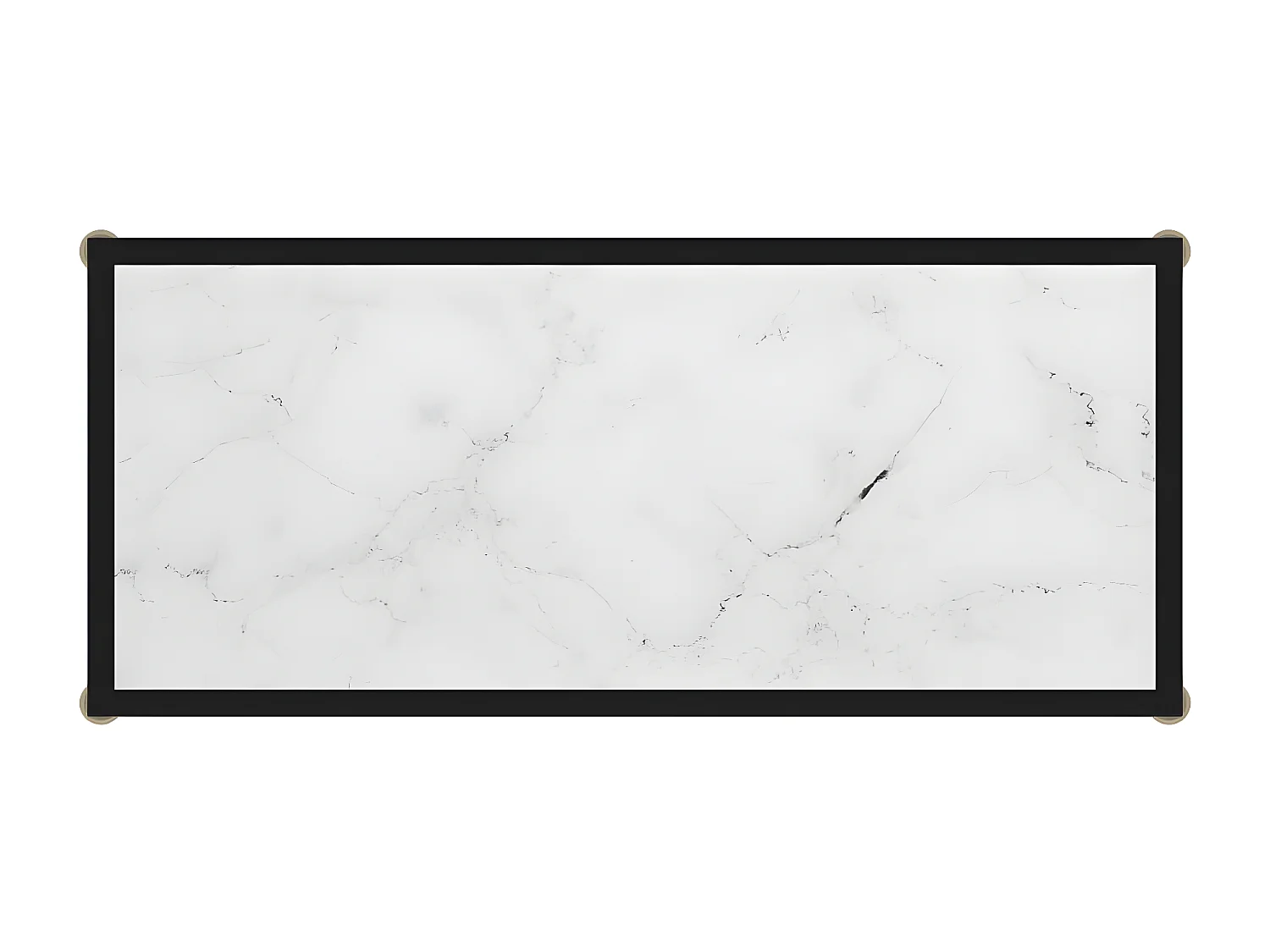 Table console Blanc 80x35x75 cm Verre trempé GHR33584