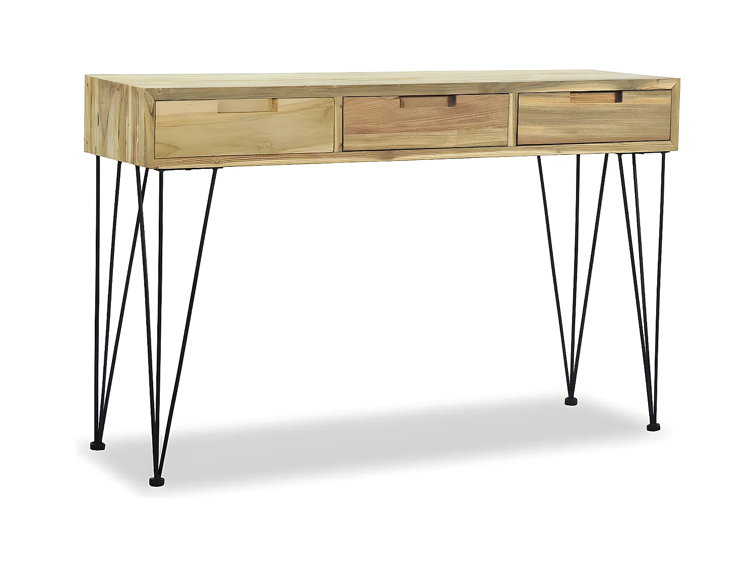 Table console 120 x 35 x 76 cm Teck massif GHR62709