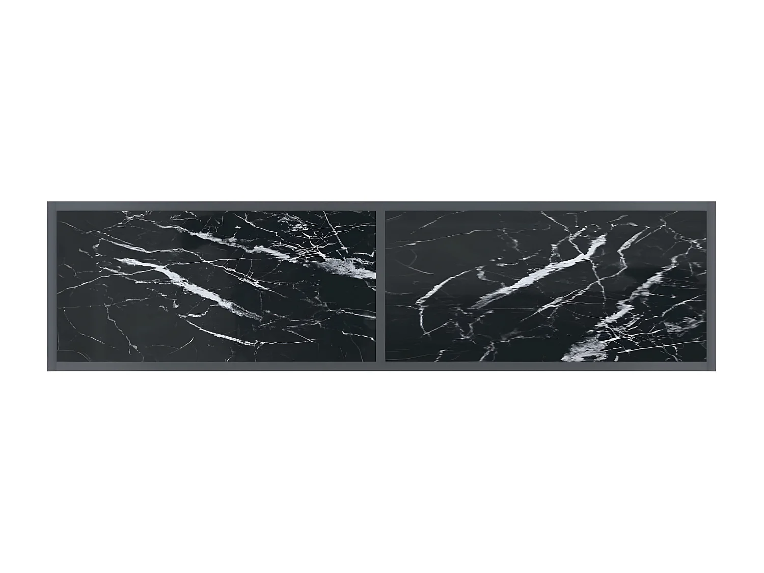 Mesa consola preto 140x35x75,5 cm vidro temperado PT899882