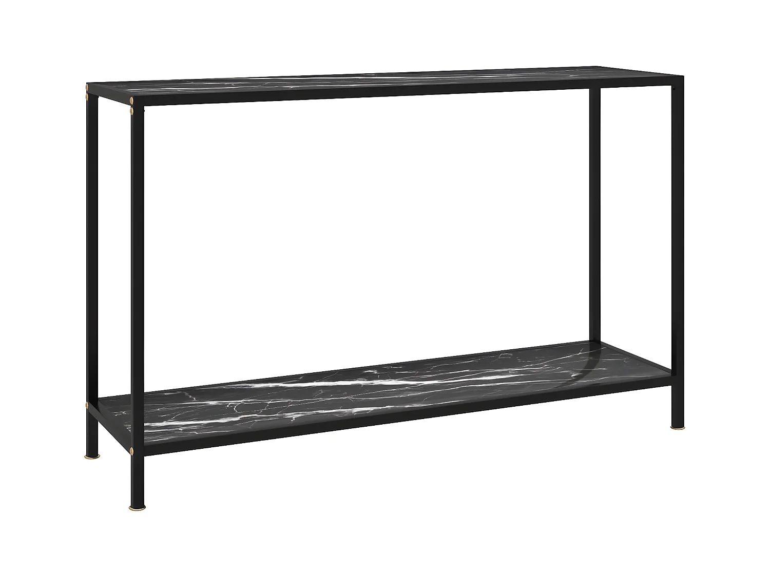 Table console Noir 120x35x75 cm Verre trempé GHR49827