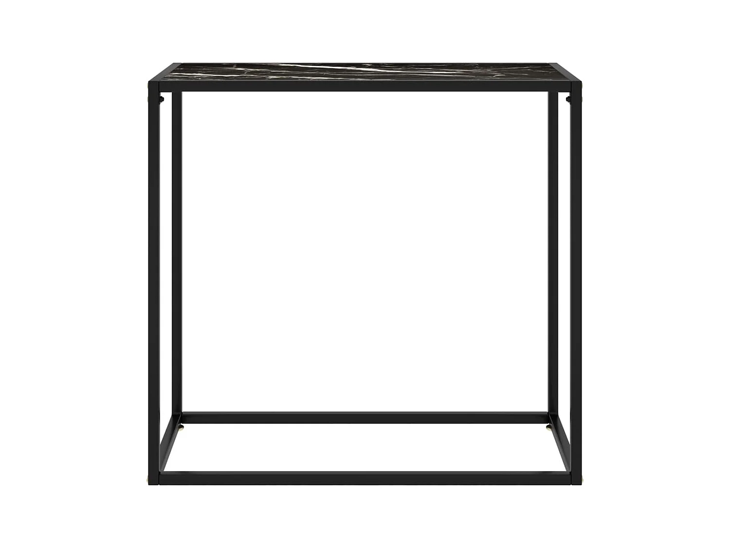 Konsolentisch,Flurtisch Schwarz 80x35x75 cm Hartglas -gkd235868