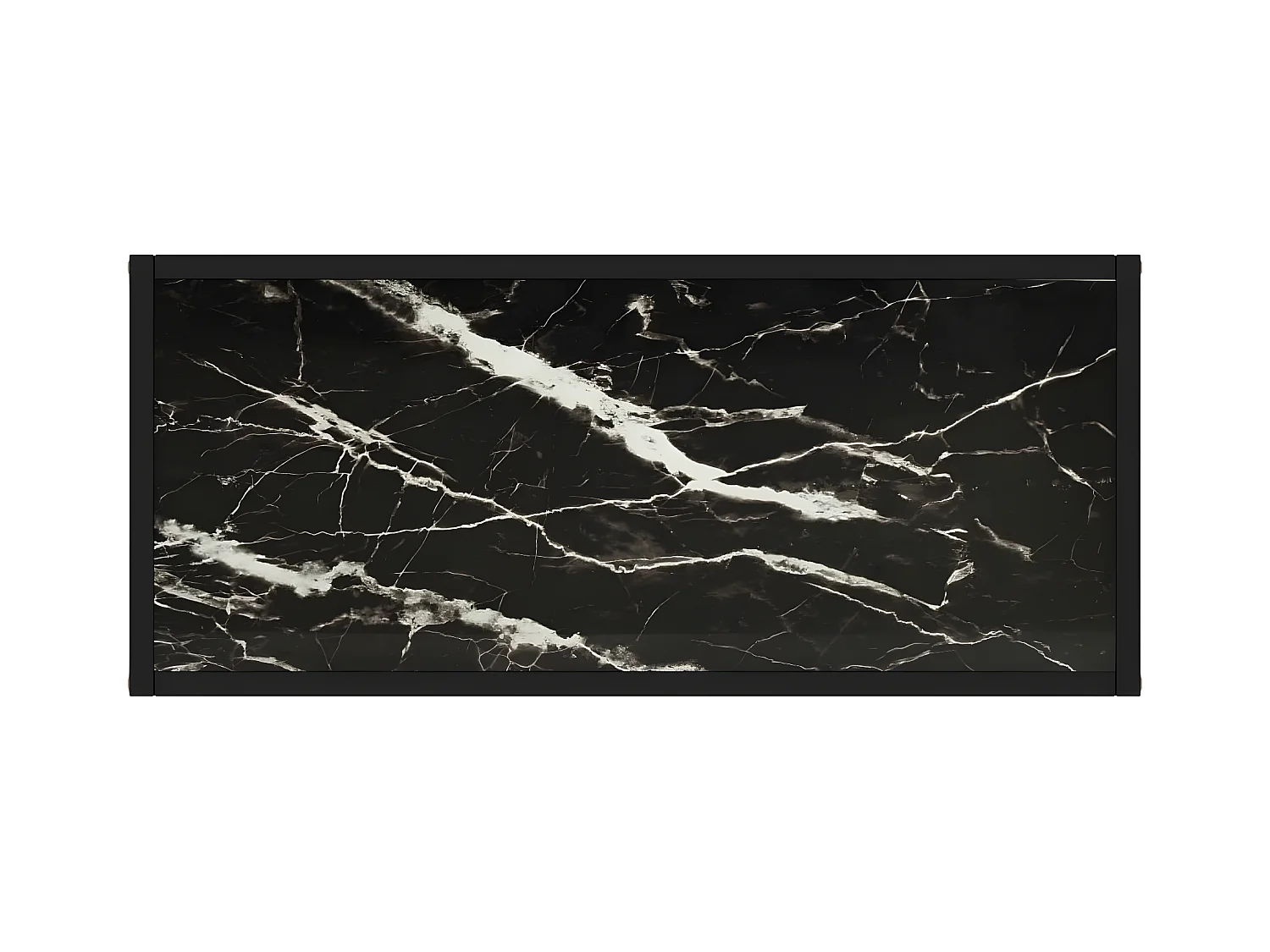 Konsolentisch,Flurtisch Schwarz 80x35x75 cm Hartglas -gkd235868