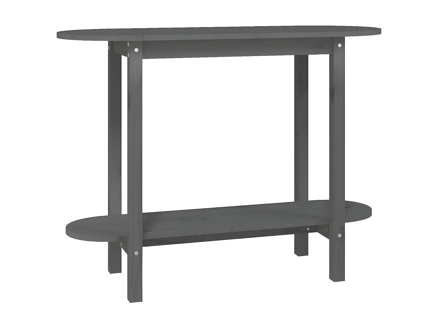 Table console Gris 110x40x80 cm Bois massif de pin GHR68638