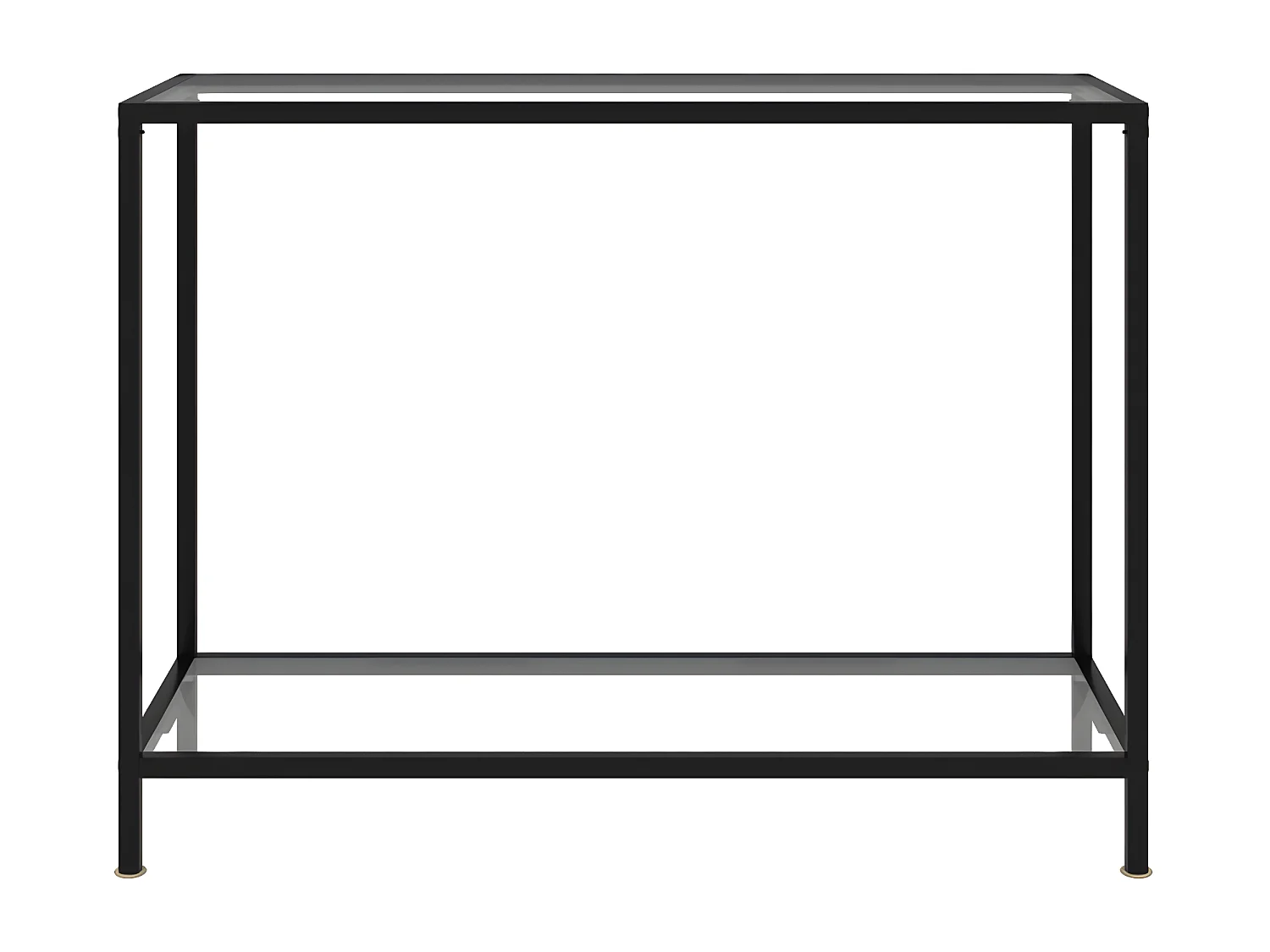 Table console Transparent 100x35x75 cm Verre trempé GHR34298