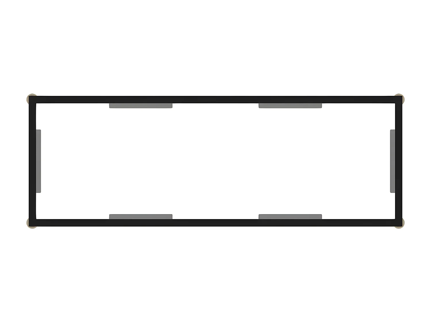 Table console Transparent 100x35x75 cm Verre trempé GHR34298