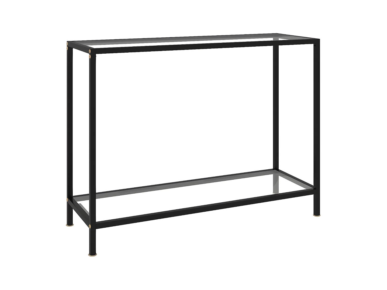 Table console Transparent 100x35x75 cm Verre trempé GHR34298
