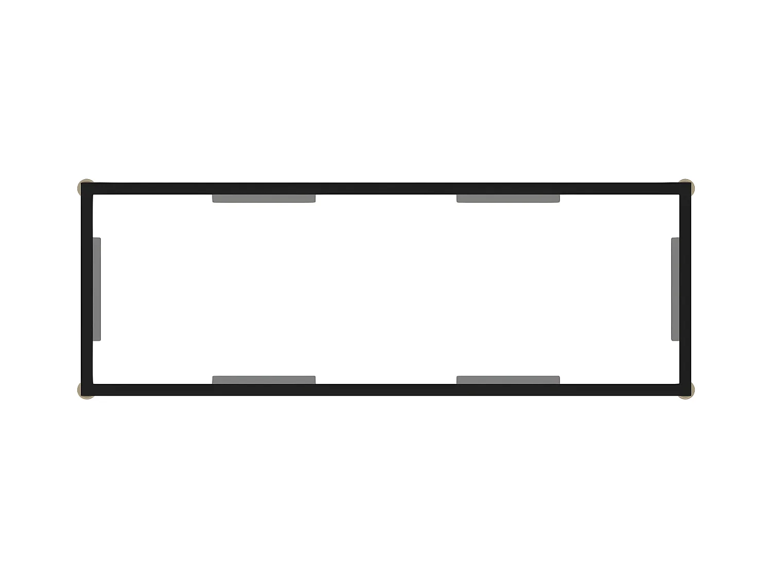 Mesa de consola transparente vidrio templado 100x35x75 cm ES675321