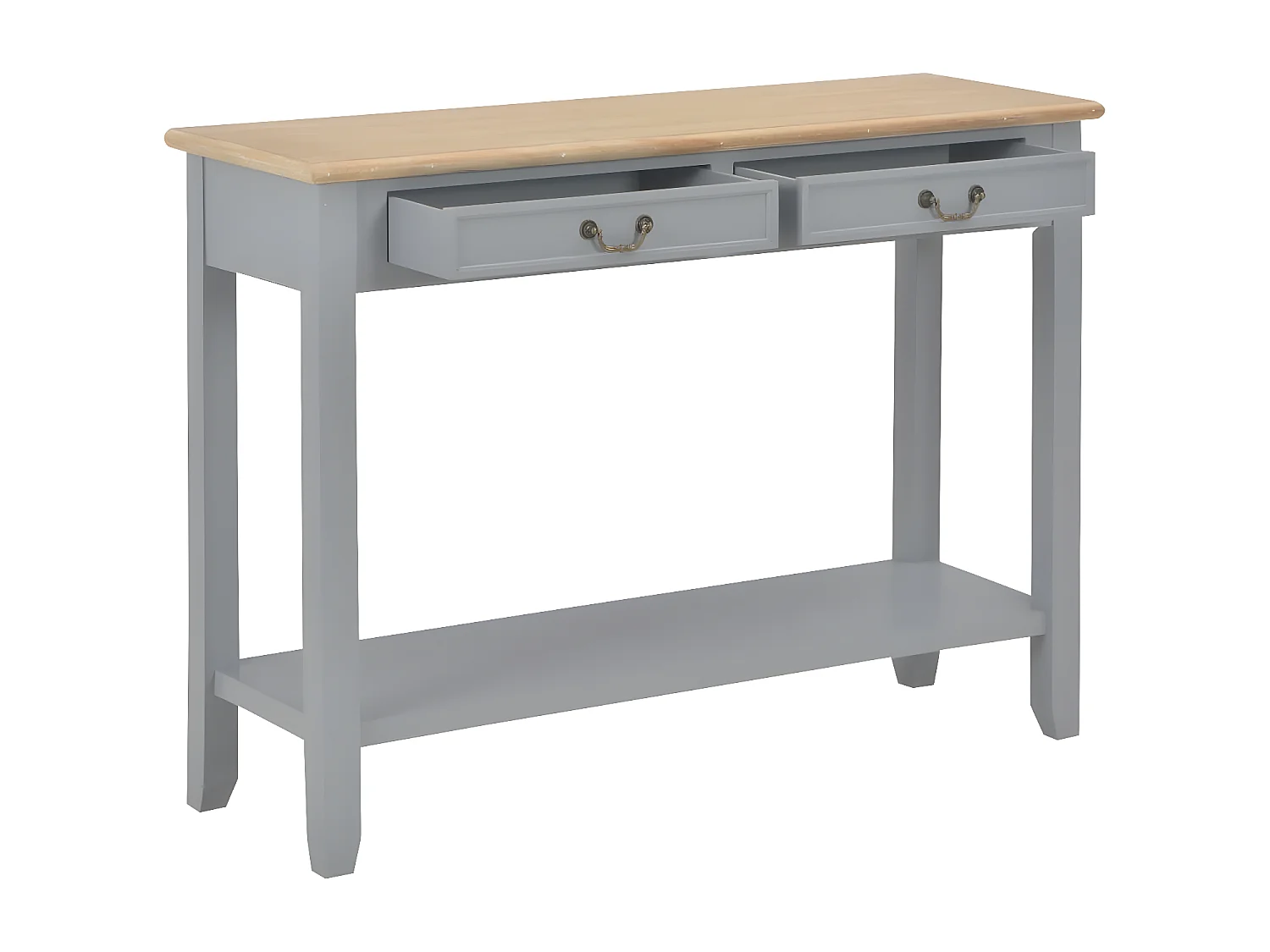 Table console Gris 110x35x80 cm Bois GHR82712