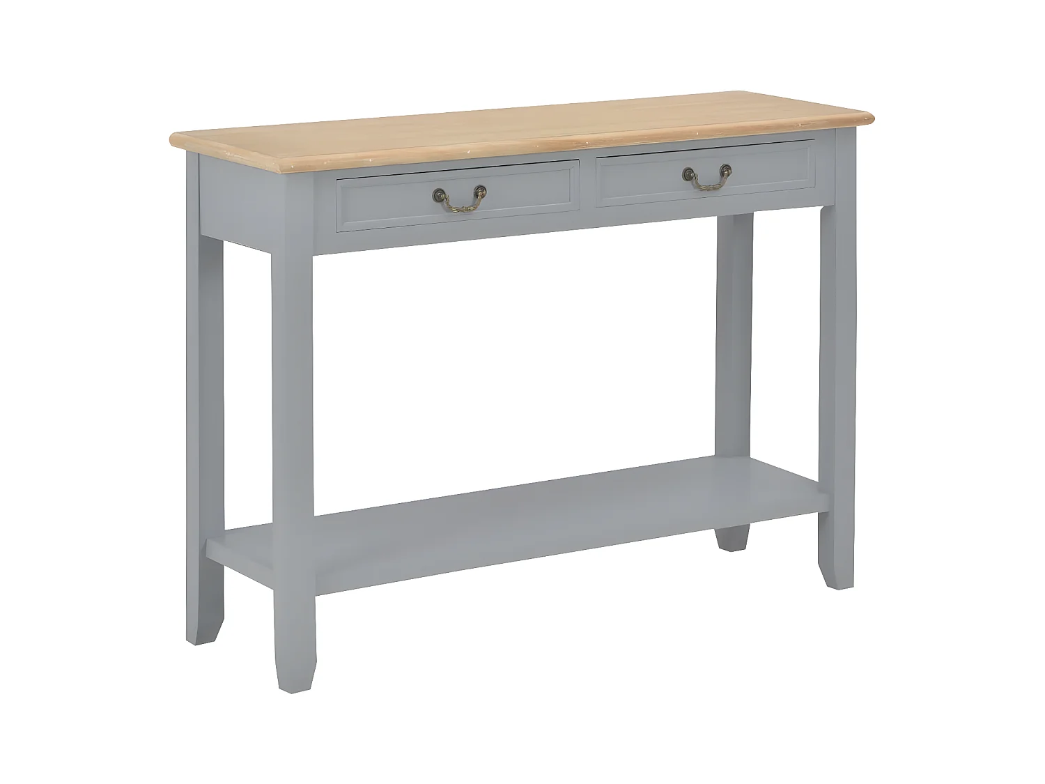 Table console Gris 110x35x80 cm Bois GHR82712
