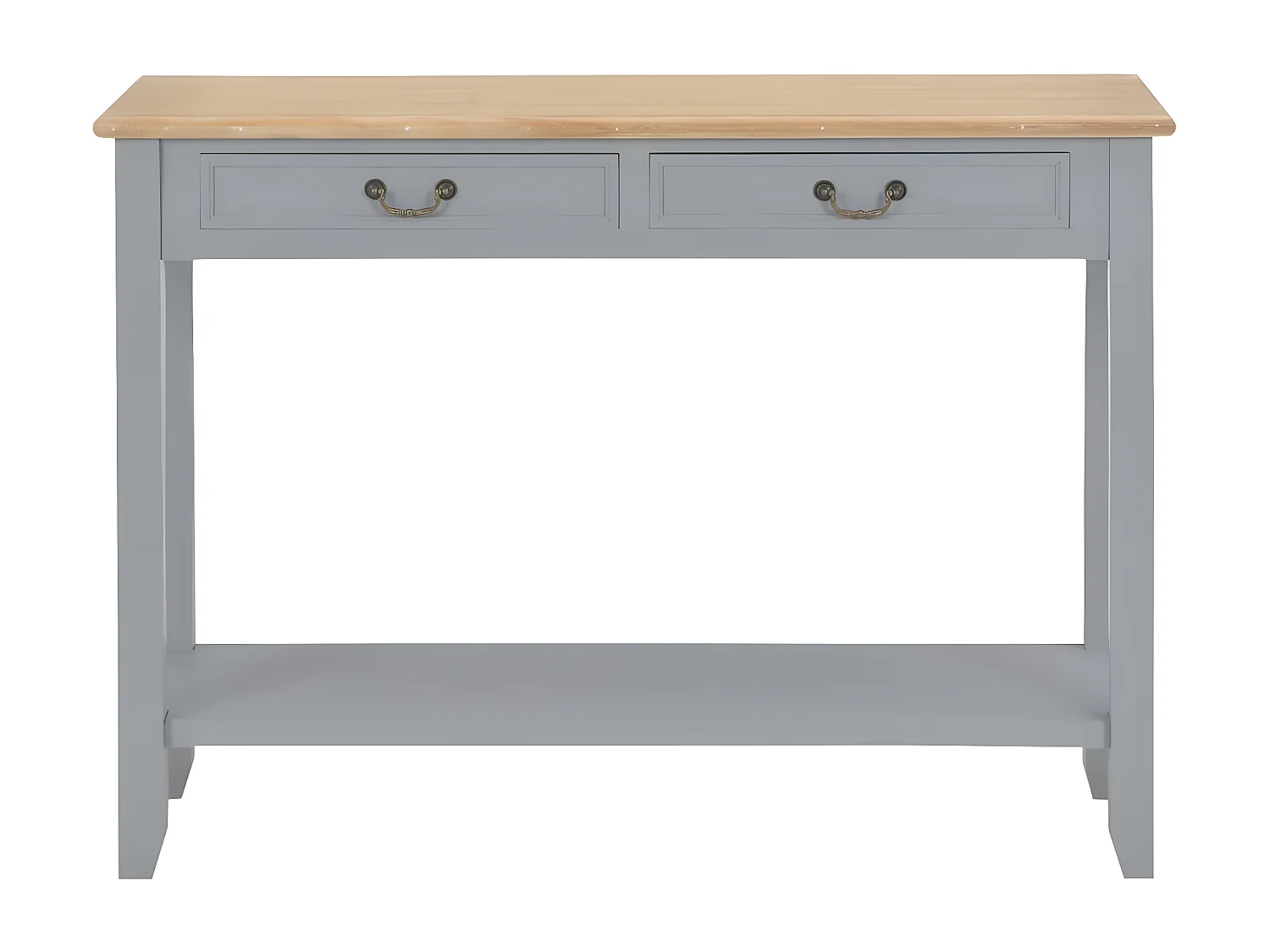 Table console Gris 110x35x80 cm Bois GHR82712