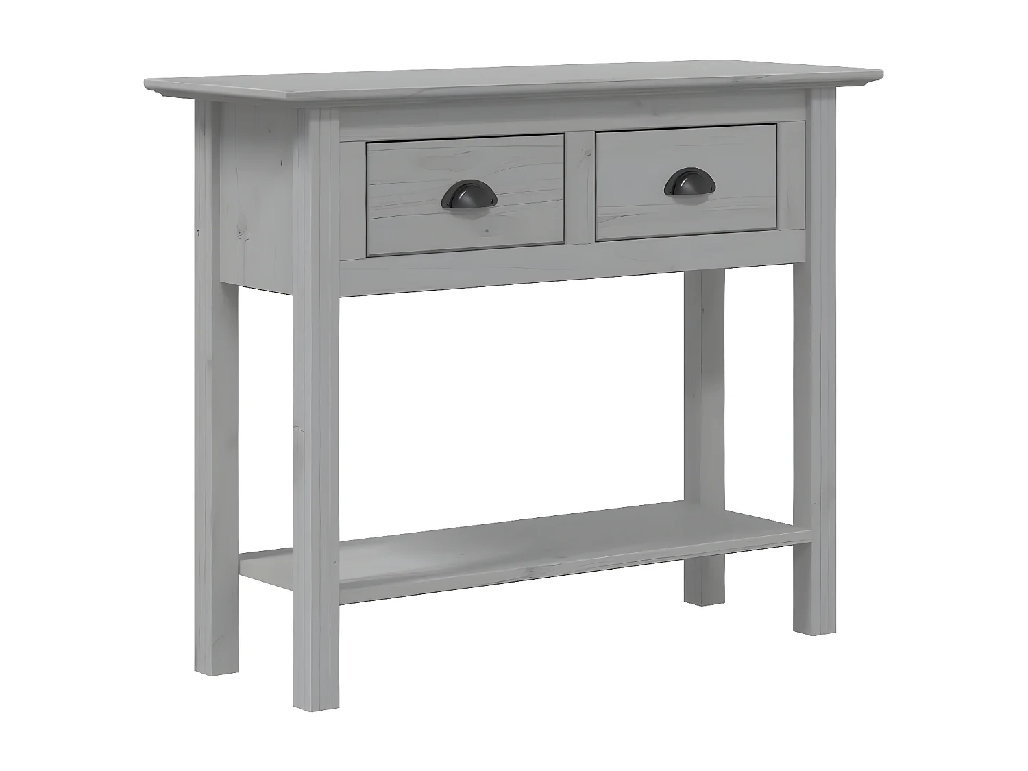 Table console BODO gris 90x34,5x73 cm bois de pin massif GHR13477