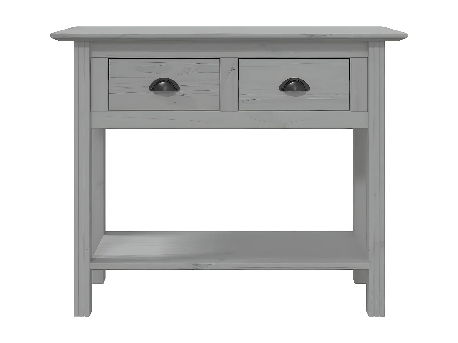 Table console BODO gris 90x34,5x73 cm bois de pin massif GHR13477