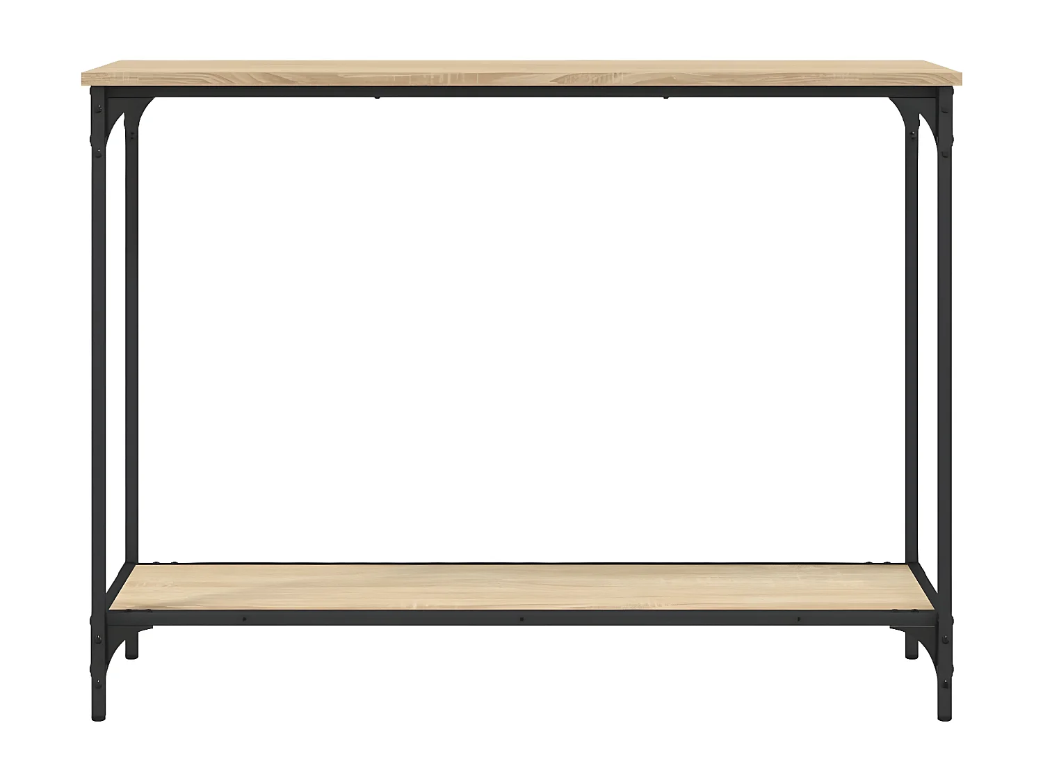 Table console chêne sonoma 101x30,5x75 cm bois d'ingénierie GHR33499