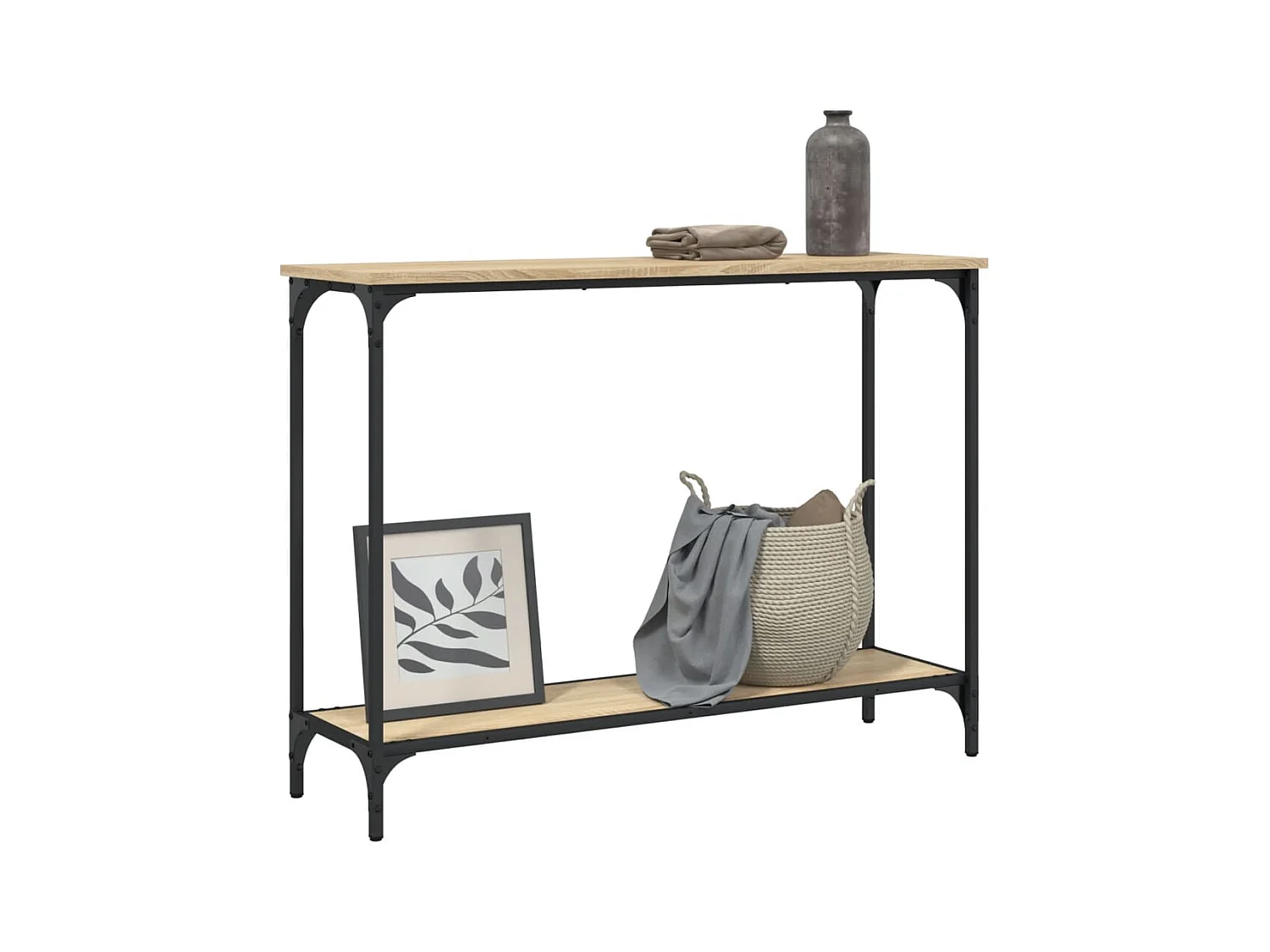 Konsolentisch,Flurtisch Sonoma-Eiche 101x30,5x75 cm Holzwerkstoff -gkd80346