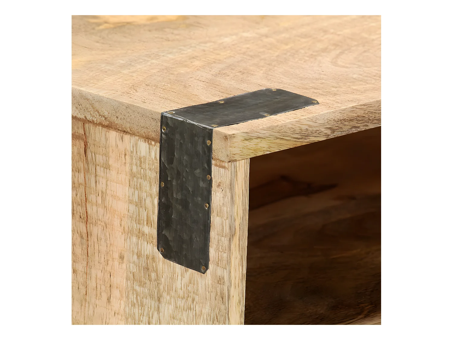 Wandtafel 115x30x76 cm massief ruw mangohout NL818548