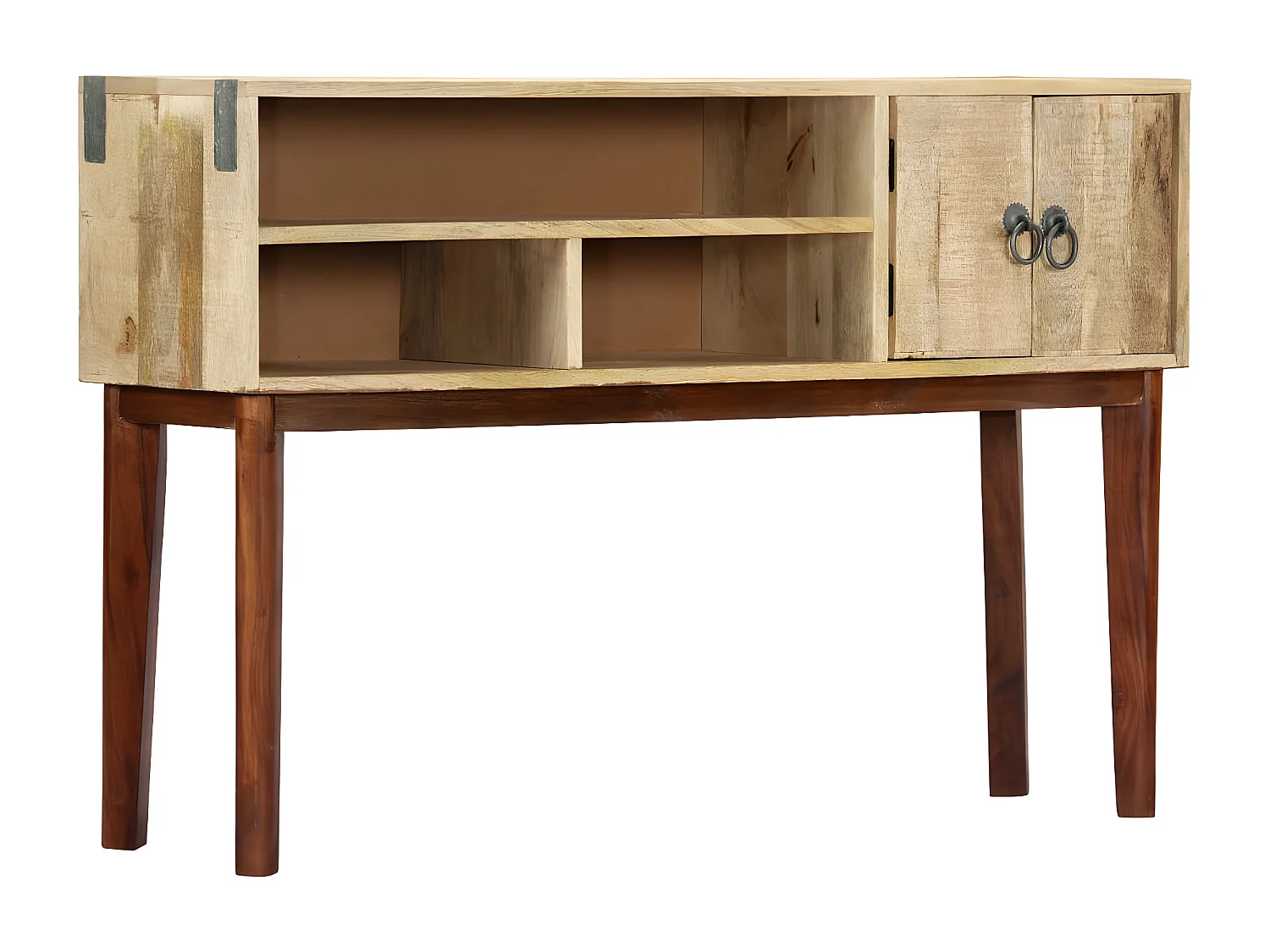 Table console 115x30x76 cm Bois de manguier massif brut GHR51848