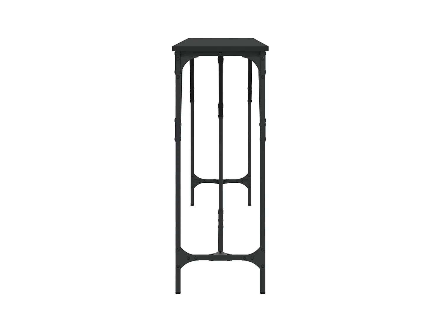 Konsolentisch,Flurtisch Schwarz 200x29x75 cm Holzwerkstoff -gkd579428