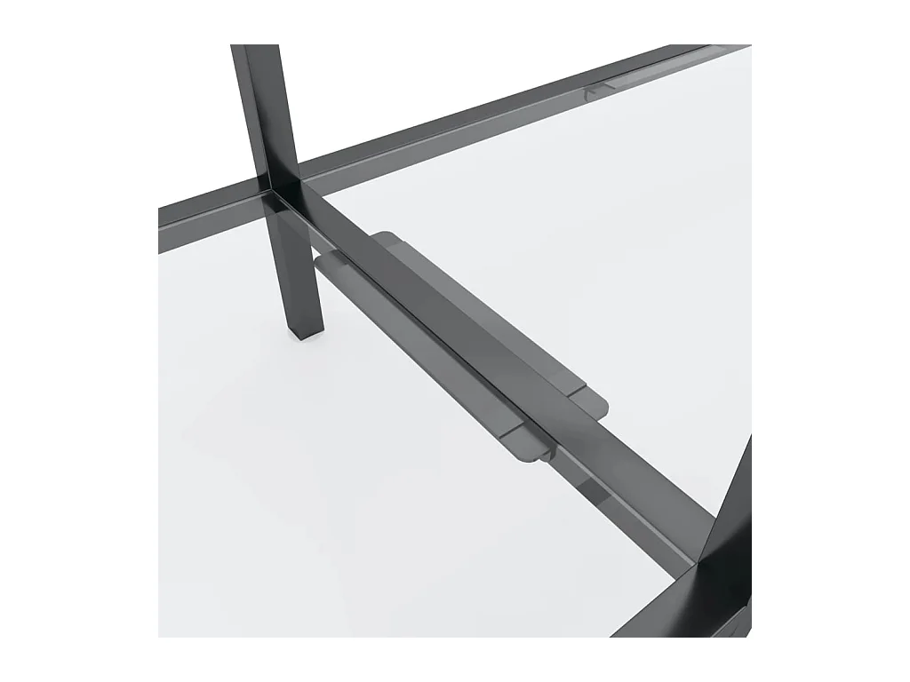 Mesa consola transparente vidrio templado 140x35x75,5 cm ES572317