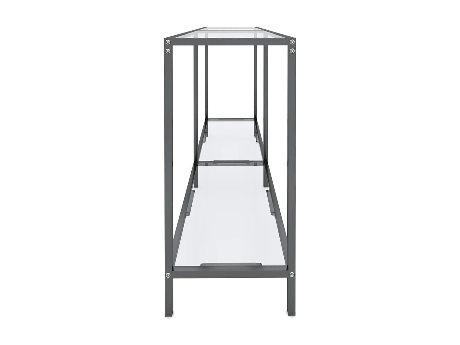 Table console Transparent 140x35x75,5 cm Verre trempé GHR96317