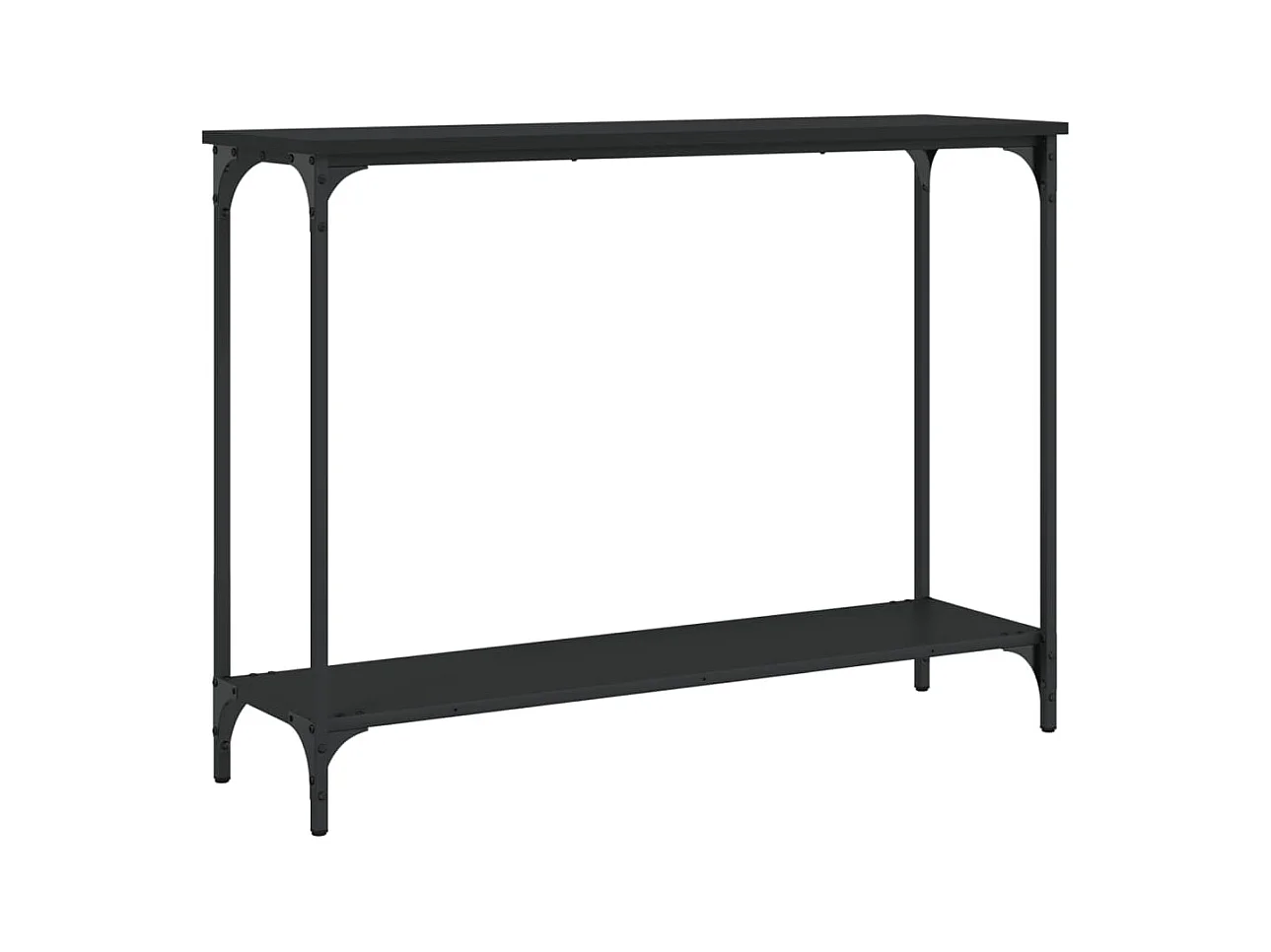 Konsolentisch,Flurtisch Schwarz 101x30,5x75 cm Holzwerkstoff -gkd880167