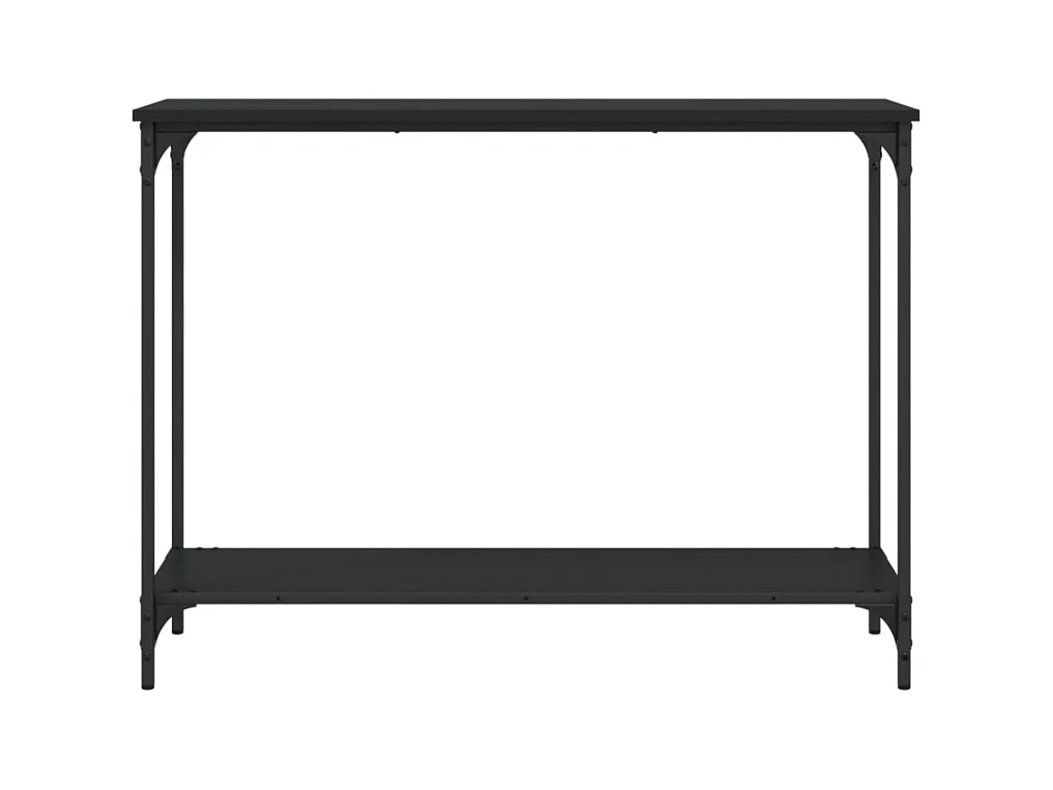 Konsolentisch,Flurtisch Schwarz 101x30,5x75 cm Holzwerkstoff -gkd880167