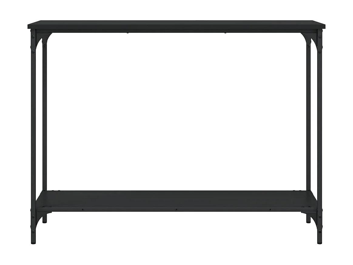 Wandtafel 101x30,5x75 cm bewerkt hout zwart NL825610