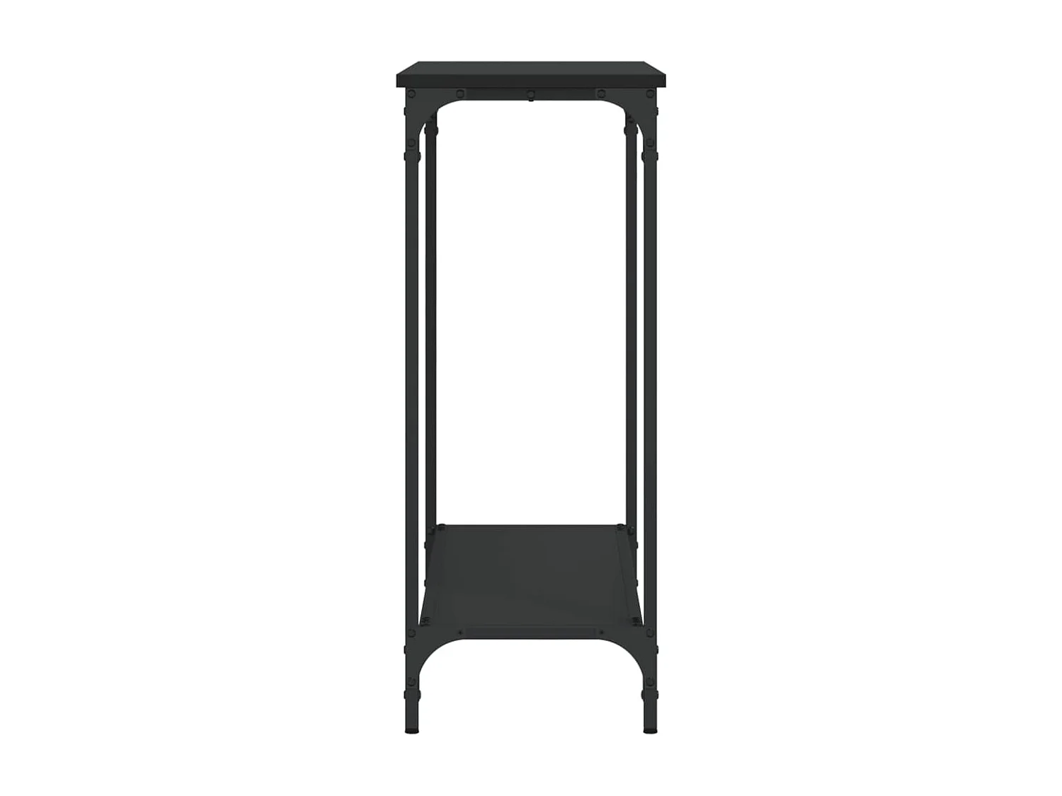 Wandtafel 101x30,5x75 cm bewerkt hout zwart NL825610