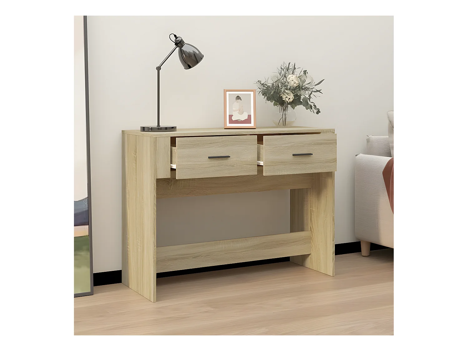 Konsolentisch,Flurtisch Sonoma-Eiche 100x39x75 cm Holzwerkstoff -gkd847494