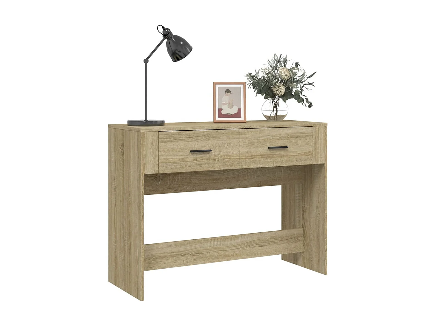 Table console Chêne sonoma 100x39x75 cm Bois d'ingénierie GHR32591