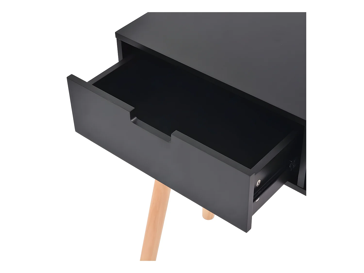 Konsolentisch,Flurtisch Kiefernholz Massiv 80 x 30 x 72 cm Schwarz -gkd787107