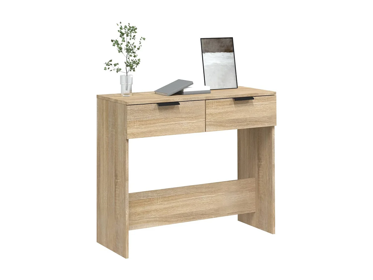 Table console Chêne sonoma 90x36x75 cm Bois d'ingénierie GHR71530